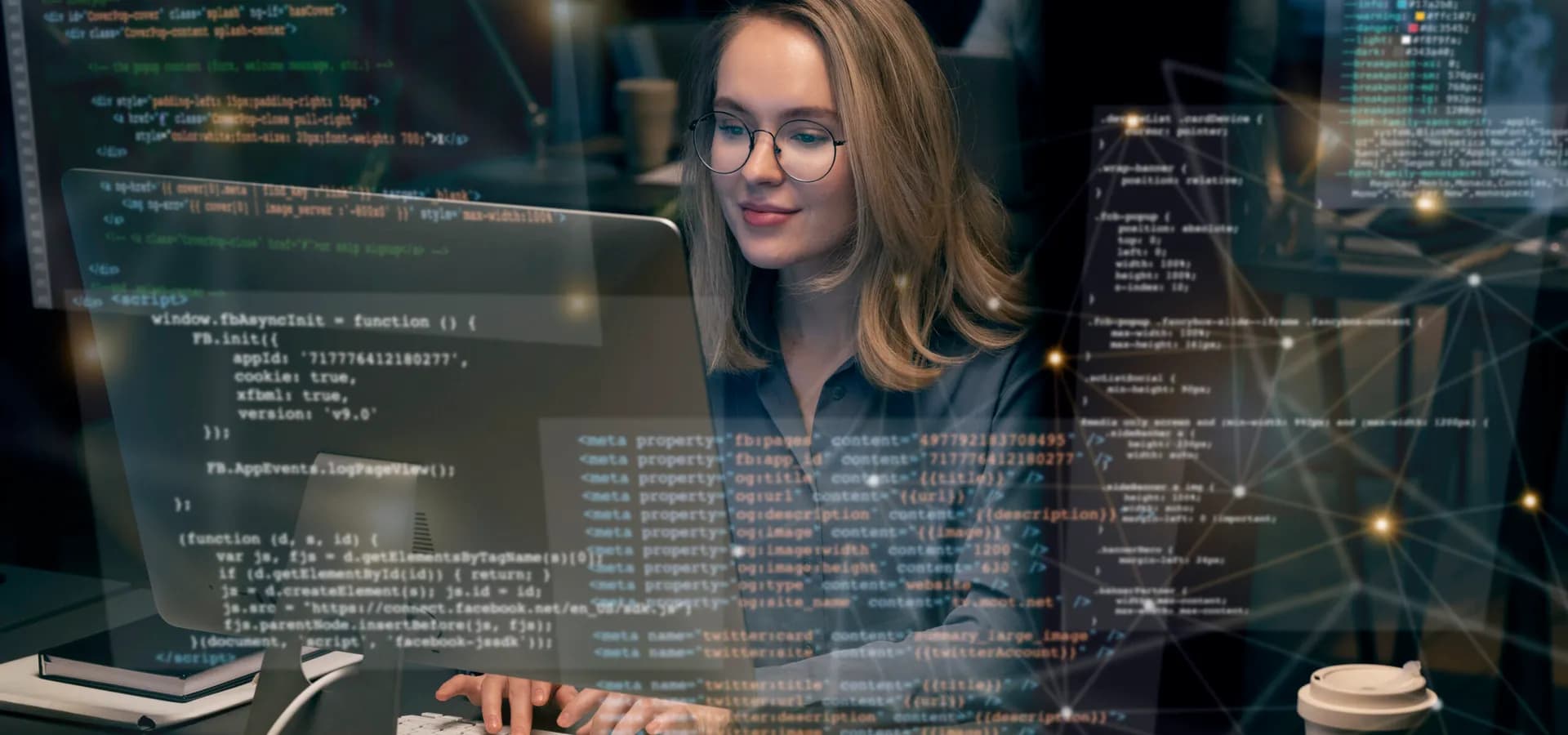 html-css-collage-concept-with-person